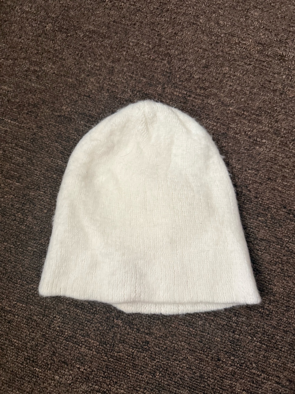 Women's Cream Knit Beanie
